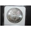 Image 2 : 2003 US Silver American Eagle $1; 1 Oz. Fine Silver; NGC Graded MS69; EST. $40-50