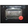 Image 1 : Merrill Lynch Commemorative Silver Ingot; .999 Fine Silver 1 Oz.; EST. $35-45