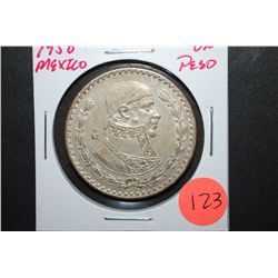 1958 Mexico Un Peso Foreign Coin; EST. $5-10