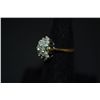 Image 2 : 3/4 to 1 KT Diamond Cocktail Ring Size 6 in 14K Gold Setting; EST. $150-200