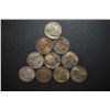 Image 1 : US Jefferson Silver Wartime Nickels; Various Dates & Conditions; Lot of 10; EST. $20-30