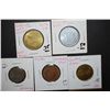 Image 1 : Lot Of 5 Tokens; EST. $10-15