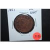 Image 1 : 1851 Large Cent; Est. $15-20
