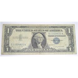1957 SERIES A SILVER CERTIFICATE $1 SERIAL # G11524622A *PLEASE LOOK AT PICTURE TO DETERMINE GRADE*