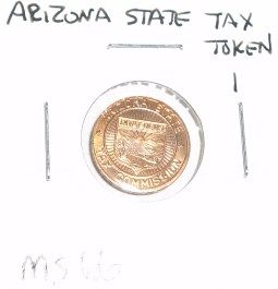 ARIZONA STATE 1 TAX TOKEN *RARE MS-66 HIGH GRADE**!!