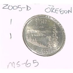 2005-D OREGON QUARTER DOLLAR *RARE MS-65 HIGH GRADE*!!