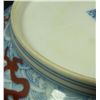 Image 5 : 18th C CHINESE BLUE & WHITE BOWL w RED DRAGON