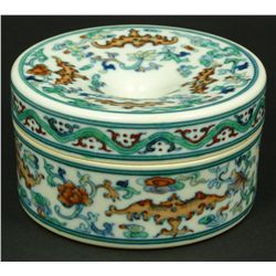 18th CENTURY CHINESE DOU CHAI INK WELL