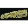 Image 8 : FINE CHINESE CARVED IVORY CRAB NET SCULPTURE