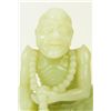Image 2 : CHINESE GREENISH-WHITE JADE FIGURE OF AN ASCETIC