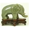 Image 2 : GREENISH GREY JADE MODEL OF AN ELEPHANT
