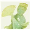 Image 2 : CHINESE PALE GREEN JADEITE FIGURE OF MAIDEN