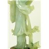 Image 3 : CHINESE PALE GREEN JADEITE FIGURE OF MAIDEN