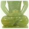 Image 3 : CHINESE GREEN JADEITE SEATED BUDDHA FIGURE