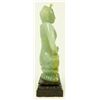 Image 5 : CHINESE GREEN JADEITE SEATED BUDDHA FIGURE