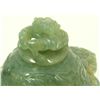 Image 3 : CHINESE CARVED JADEITE TRIPOD CENSER WITH COVER