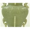 Image 3 : CHINESE GREENISH GREY JADE JAR WITH FOO DOG