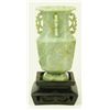 Image 1 : CHINESE JADEITE OCTAGONAL BALUSTER VASE