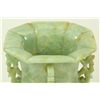 Image 2 : CHINESE JADEITE OCTAGONAL BALUSTER VASE