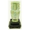 Image 3 : CHINESE JADEITE OCTAGONAL BALUSTER VASE