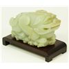 Image 1 : CHINESE WHITE JADEITE MYTHOLOGICAL BEAST