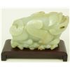 Image 3 : CHINESE WHITE JADEITE MYTHOLOGICAL BEAST