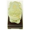 Image 4 : CHINESE WHITE JADEITE MYTHOLOGICAL BEAST