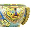 Image 5 : CHINEST CLOISONNE TRIPOD CENSOR WITH FINIAL COVER