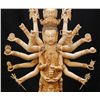 Image 2 : CHINESE CARVED IVORY 14 ARMED GODDESS SCULPTURE