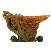 Image 3 : CHINESE CARVED RHINOCEROS HORN FLORAL LIBATION CUP