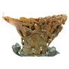 Image 5 : CHINESE CARVED RHINOCEROS HORN FLORAL LIBATION CUP