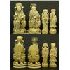 Image 6 : CHINESE PALATIAL CARVED IVORY CHESS SET WITH BOX