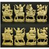 Image 9 : CHINESE PALATIAL CARVED IVORY CHESS SET WITH BOX
