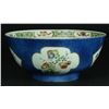 Image 1 : CHINESE FAMILLE VERTE POWDER BLUE PORCELAIN BOWL