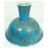 Image 5 : CHINESE TURQUOISE GLAZE PORCELAIN STEM CUP
