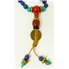 Image 4 : 3 CHINESE BEADED NECKLACES RED CORAL LAPIS TURQ