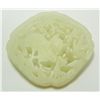Image 5 : 3 CHINESE WHITE JADE RETICULATED PLAQUE PENDANTS