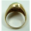 Image 5 : 14K YELLOW GOLD GENTS JADEITE CABOCHON RING
