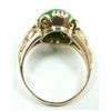 Image 6 : 10K ROSE GOLD APPLE GREEN JADE CABOCHON RING