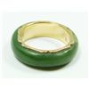 Image 1 : 14K YELLOW GOLD JADE RING