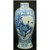Image 1 : 18th CENTURY CHINESE KANGXI BLUE & WHITE VASE