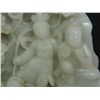 Image 3 : A CHINESE CARVED WHITE JADE BOULDER IMMORTAL GROUP