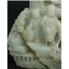Image 5 : A CHINESE CARVED WHITE JADE BOULDER IMMORTAL GROUP