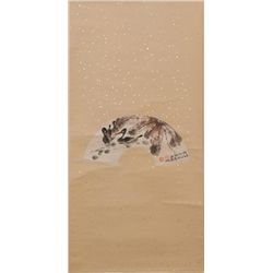 IMPORTANT CHINESE SCROLL PAINTING BY LI KU CHAN