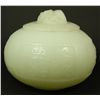 Image 1 : 17th/18th C CHINESE GREEN GLASS FUNERAL VESSEL