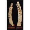 Image 1 : CHINESE CARVED IVORY EMPEROR AND EMPRESS