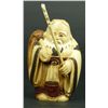 Image 9 : JAPANESE CARVED IVORY 7 IMMORTAL FIGURES ON STAND