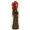 Image 5 : 19th C CHINESE CHERRY RED AMBER SHOU XING GROUP