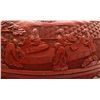 Image 5 : 19th C CHINESE CINNABAR ROUND COVERED BOX