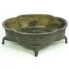 Image 2 : 18th C CHINESE QUADRA LOBED BRONZE VESSEL